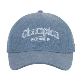 Boné ajustável em chambray