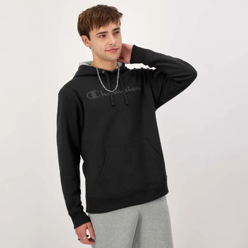 Camisola com capuz Powerblend, Script Logo tonal