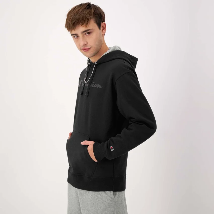 Camisola com capuz Powerblend, Script Logo tonal