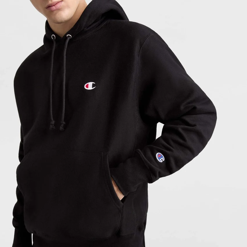 Camisola com capuz Reverse Weave Small C