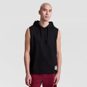 Camisola com capuz sem mangas, C Logo