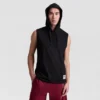 Camisola com capuz sem mangas, C Logo