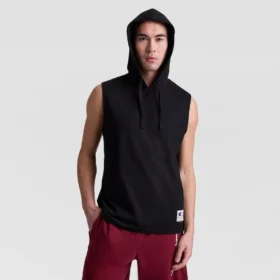Camisola com capuz sem mangas, C Logo