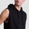 Camisola com capuz sem mangas, C Logo