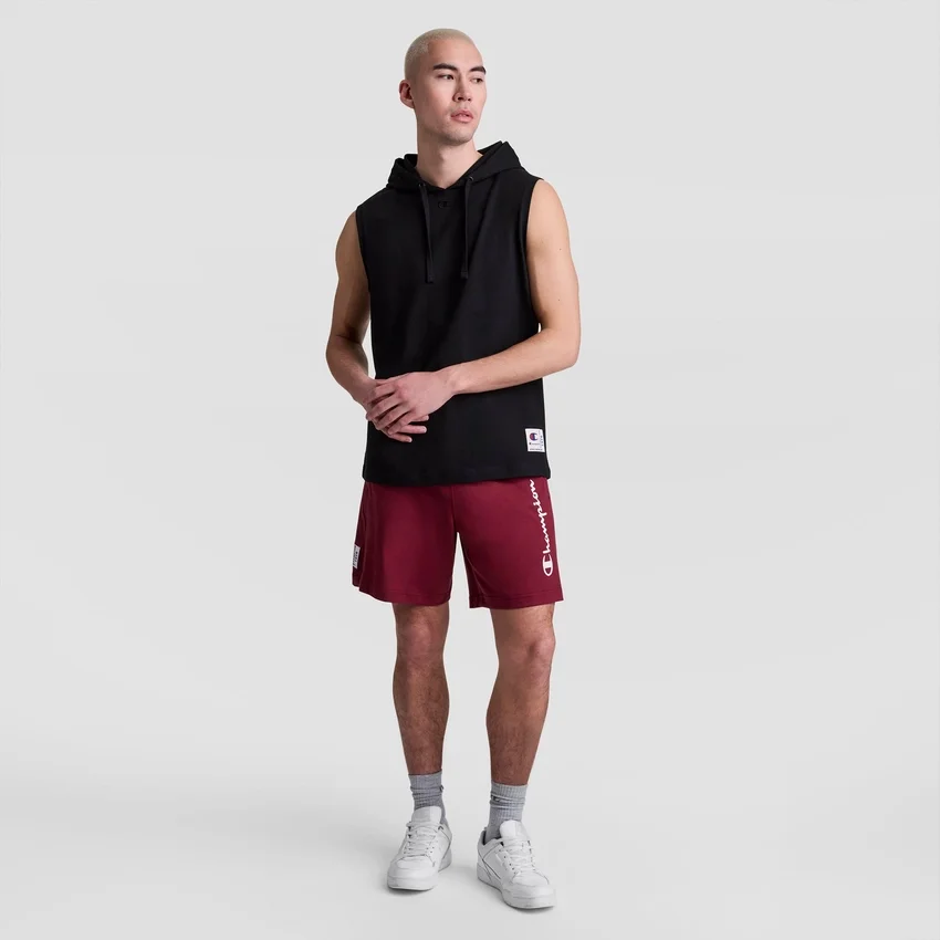 Camisola com capuz sem mangas, C Logo