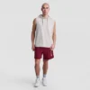 Camisola com capuz sem mangas, C Logo bordado