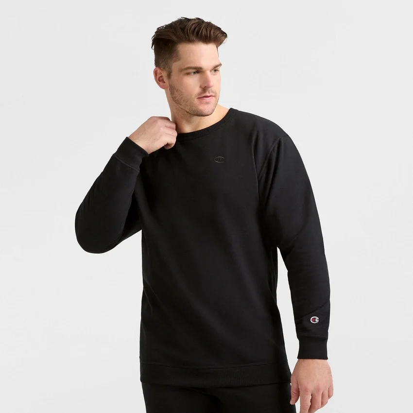 Camisola de gola redonda Powerblend, C Logo – Tamanhos grandes e altos