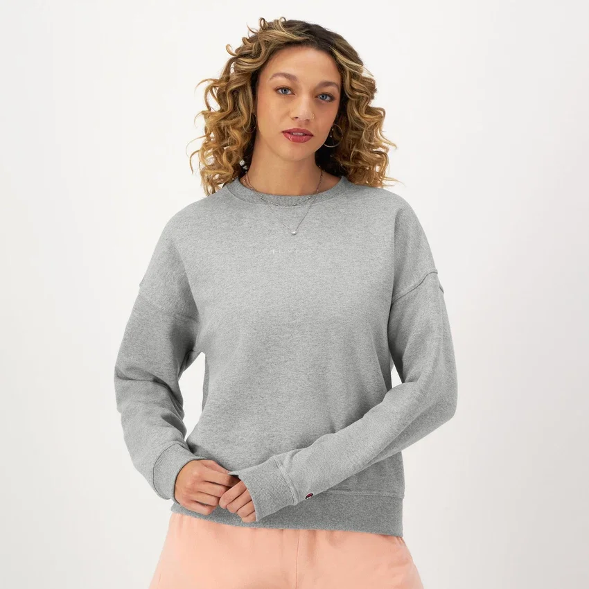 Camisola de gola redonda Powerblend, com Script Logo bordado