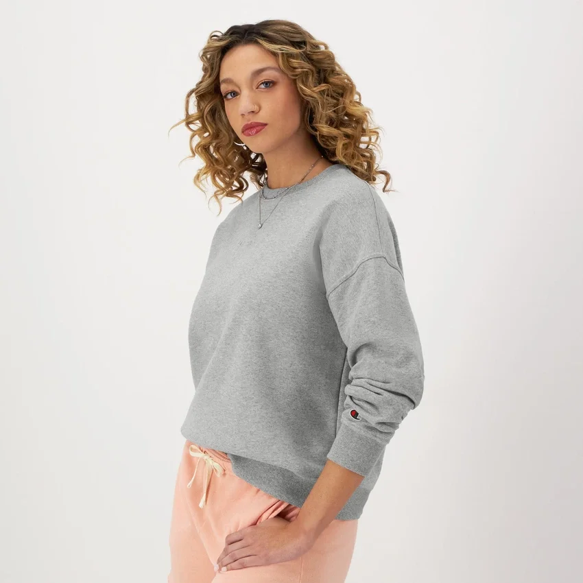Camisola de gola redonda Powerblend, com Script Logo bordado