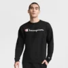 Camisola de gola redonda Powerblend, Script Logo