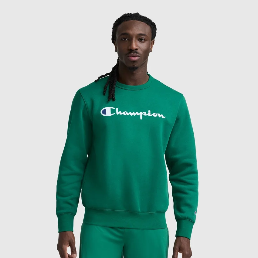 Camisola de gola redonda Powerblend, Script Logo