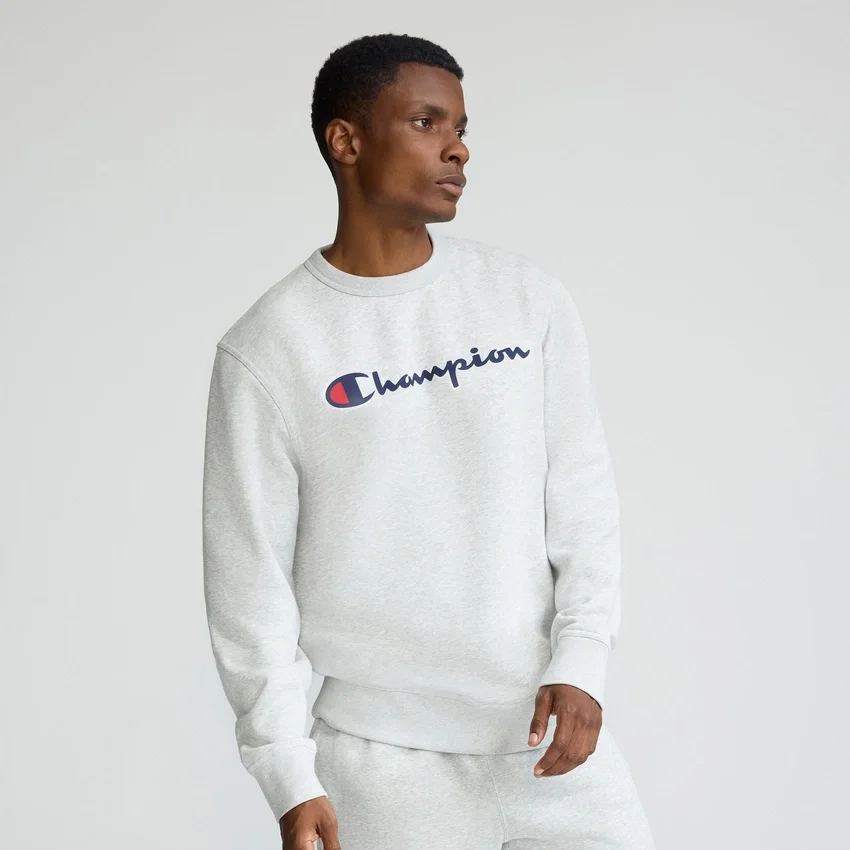 Camisola de gola redonda Powerblend, Script Logo