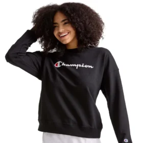 Camisola de gola redonda Powerblend, Script Logo