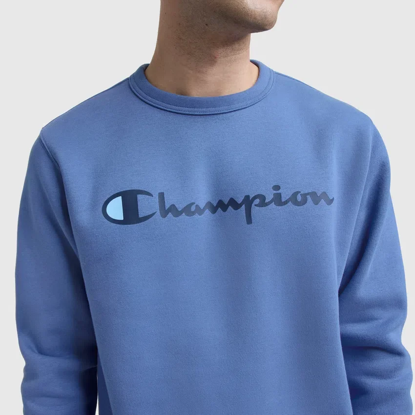 Camisola de gola redonda Powerblend, Script Logo