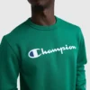 Camisola de gola redonda Powerblend, Script Logo