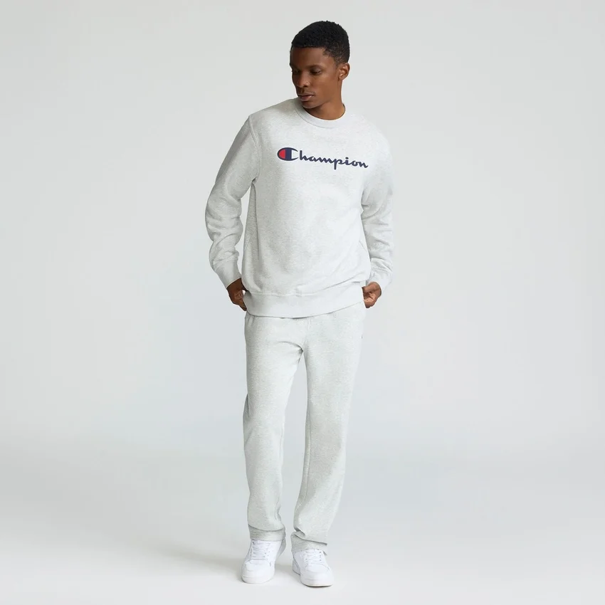 Camisola de gola redonda Powerblend, Script Logo