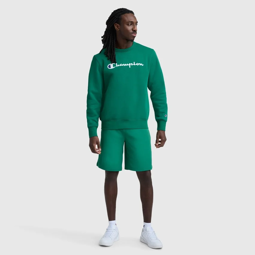 Camisola de gola redonda Powerblend, Script Logo