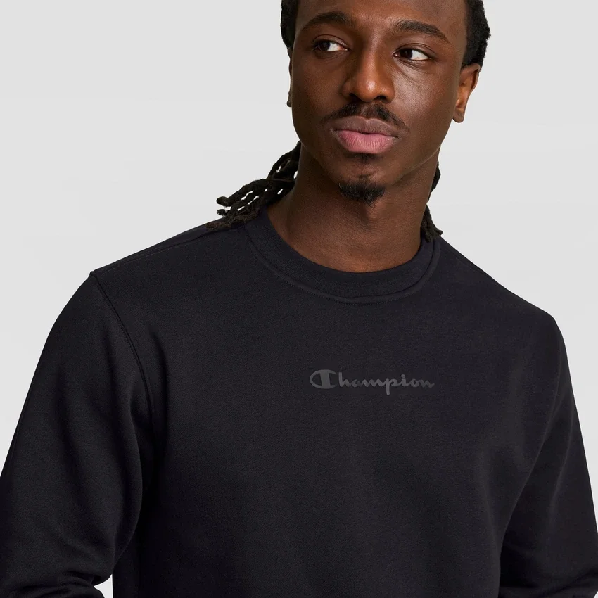 Camisola de gola redonda Powerblend, Script Logo tonal