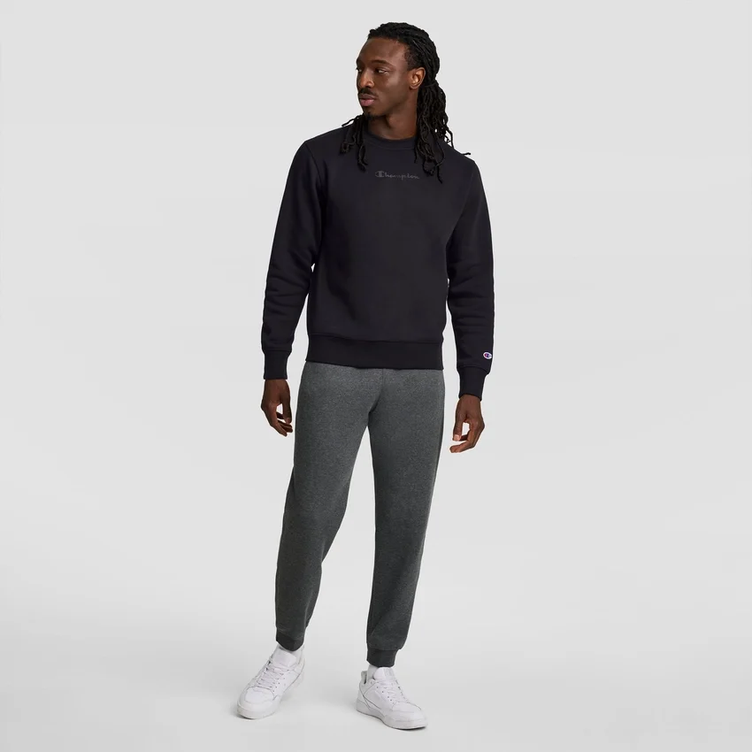 Camisola de gola redonda Powerblend, Script Logo tonal