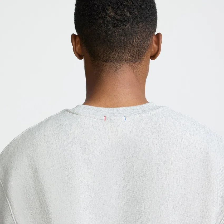 Camisola de gola redonda Reverse Weave, C Logo