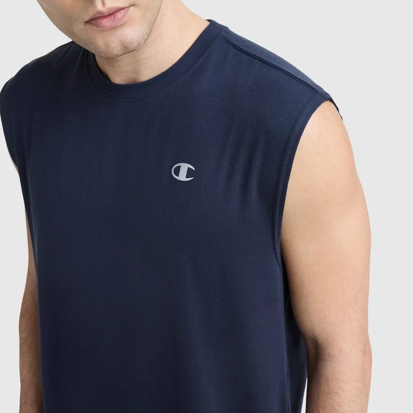 Camisola desportiva de gola redonda, com Script Logo
