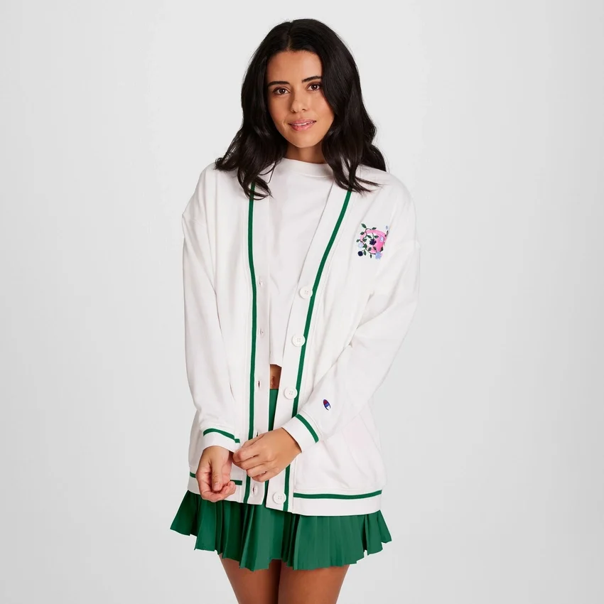 Casaco Country Club, C Logo floral bordado