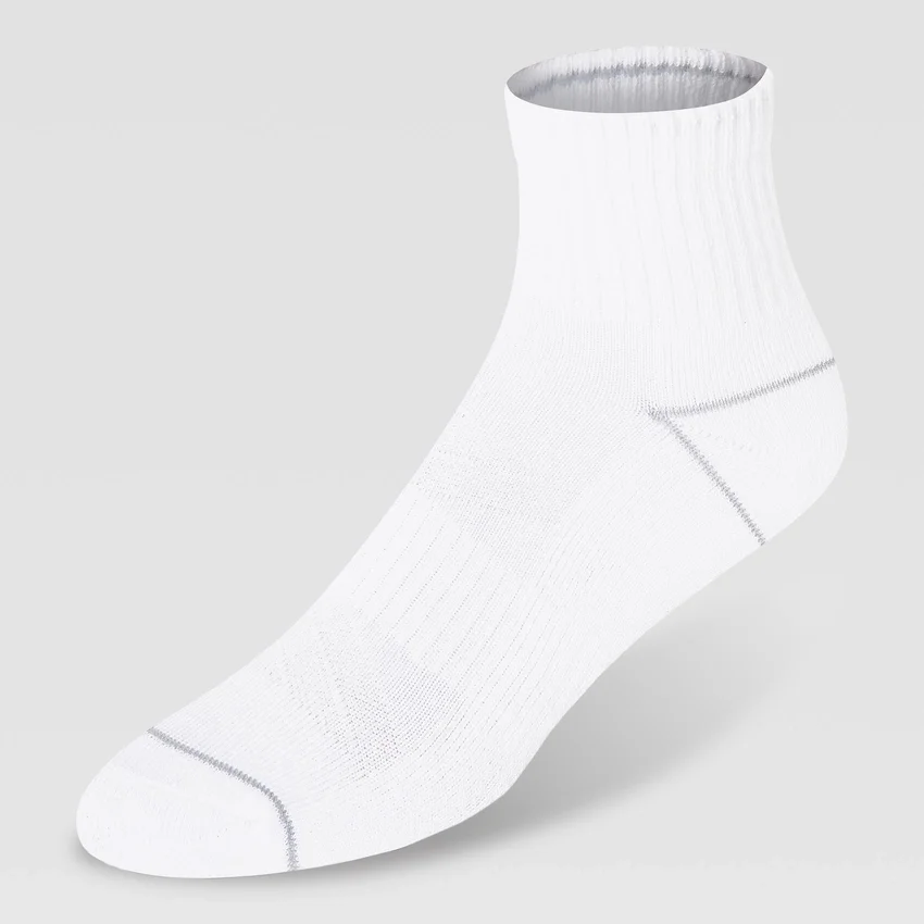 Conjunto de 6 pares de meias curtas almofadadas para mulher