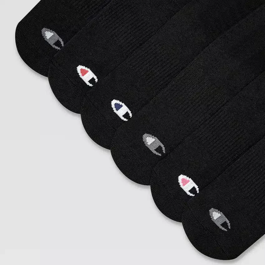 Conjunto de 6 pares de meias femininas Cushion de cano baixo