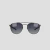 Óculos de sol polarizados para homem com armação em aço inoxidável, estilo ST-Shirtl Aviator