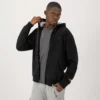 Hoodie Powerblend com capuz com fecho completo, C Logo