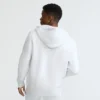 Hoodie Powerblend com capuz com fecho completo, C Logo