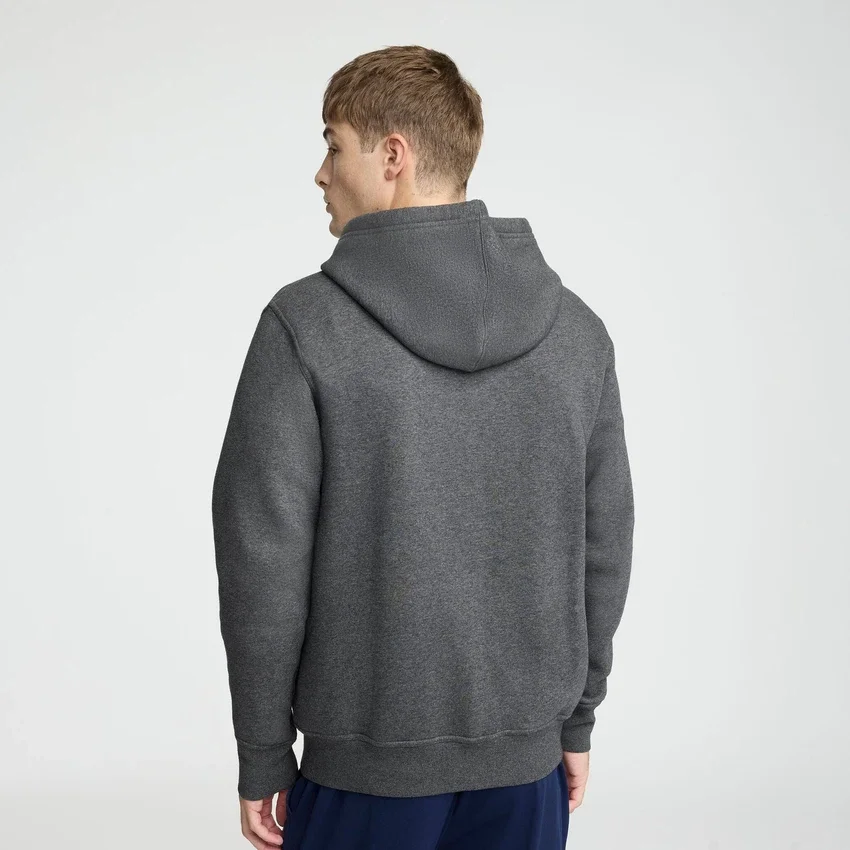Hoodie Powerblend com capuz com fecho completo, C Logo