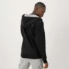 Hoodie Powerblend com capuz com fecho completo, C Logo