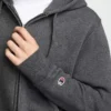 Hoodie Powerblend com capuz com fecho completo, C Logo