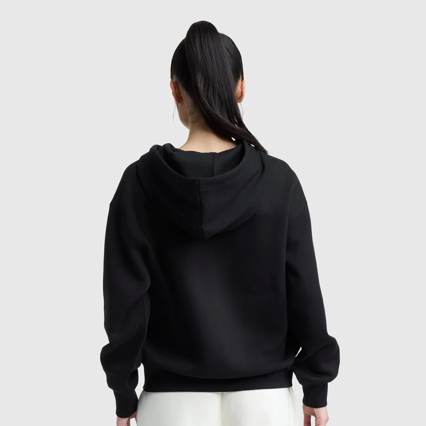 Hoodie Powerblend com capuz e fecho em malha, C Logo