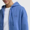 Hoodie Powerblend com capuz e fecho em malha, C Logo