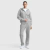 Hoodie Powerblend com capuz e fecho em malha, C Logo