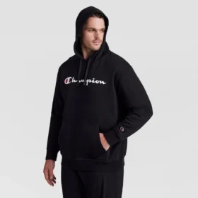 Hoodie Powerblend, Script Logo completo – Tamanhos grandes e altos