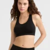 Sutiã desportivo sem costuras com costas em estilo racerback