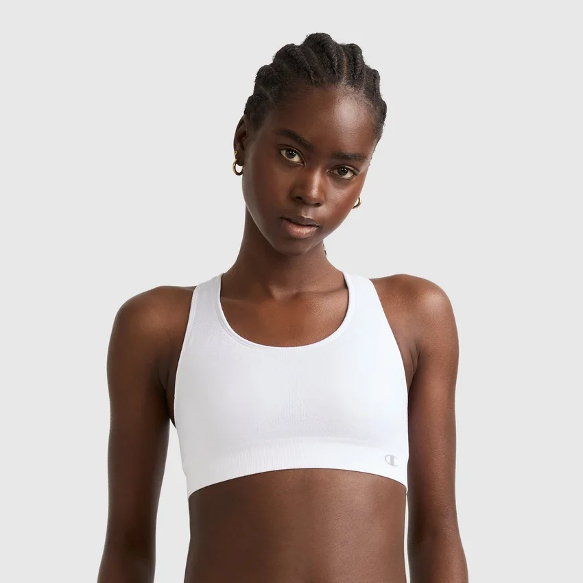 Sutiã desportivo sem costuras com costas em estilo racerback