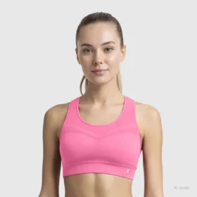 Sutiã desportivo sem costuras com costas em estilo racerback