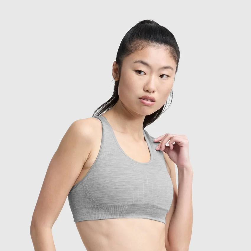 Sutiã desportivo sem costuras com costas em estilo racerback