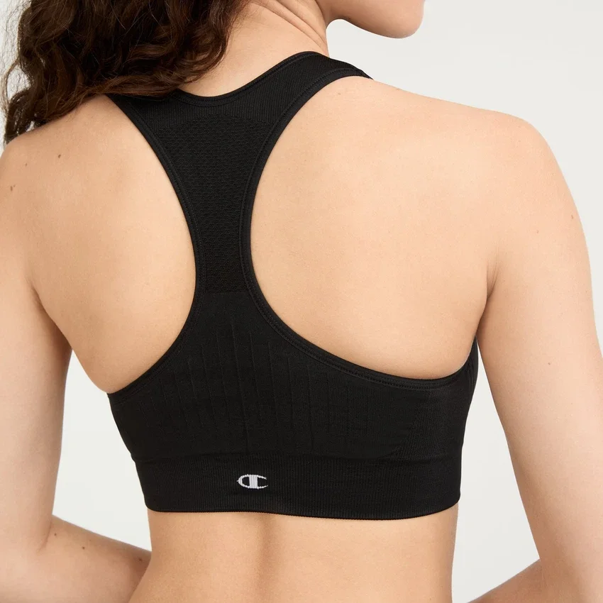Sutiã desportivo sem costuras com costas em estilo racerback
