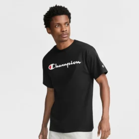 T-shirt clássica com grafismo, Script Logo