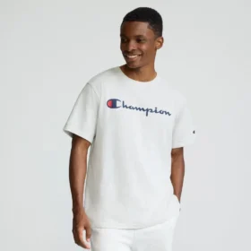T-shirt clássica com grafismo, Script Logo