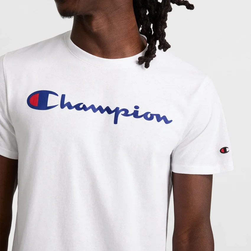 T-shirt clássica com grafismo, Script Logo