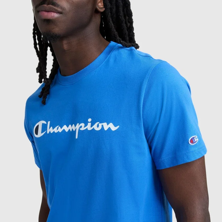 T-shirt clássica com grafismo, Script Logo