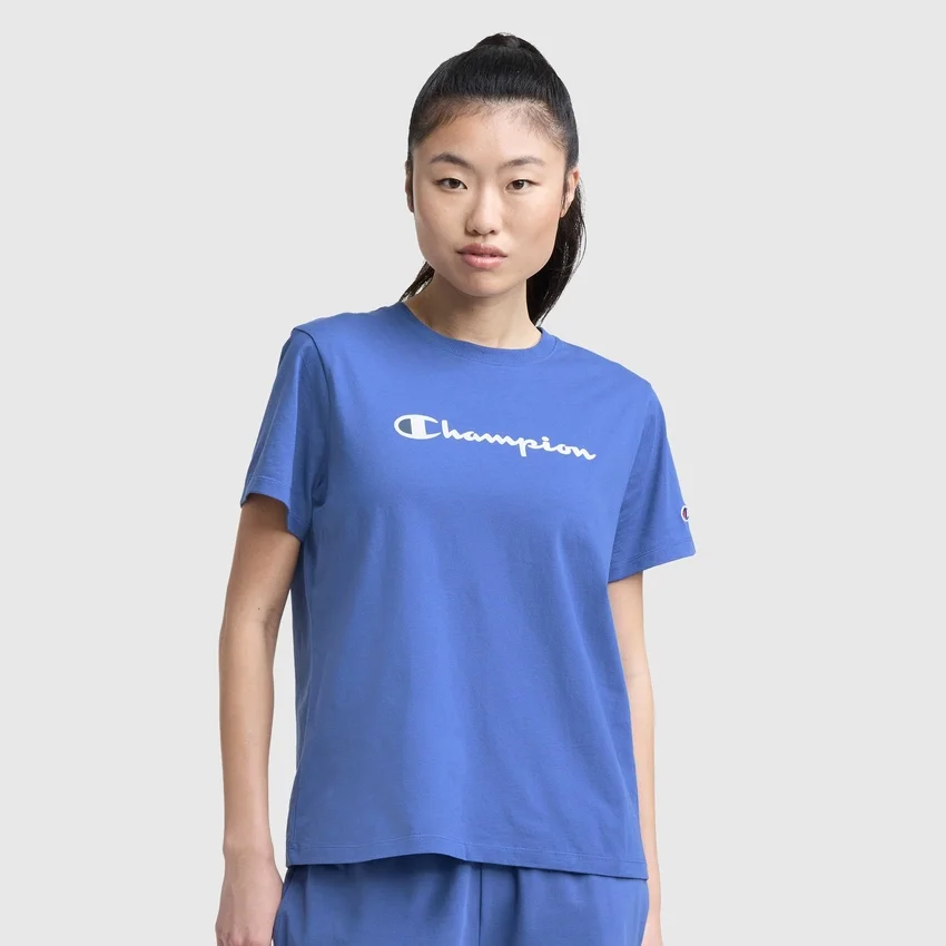T-shirt Clássica, Script Logo
