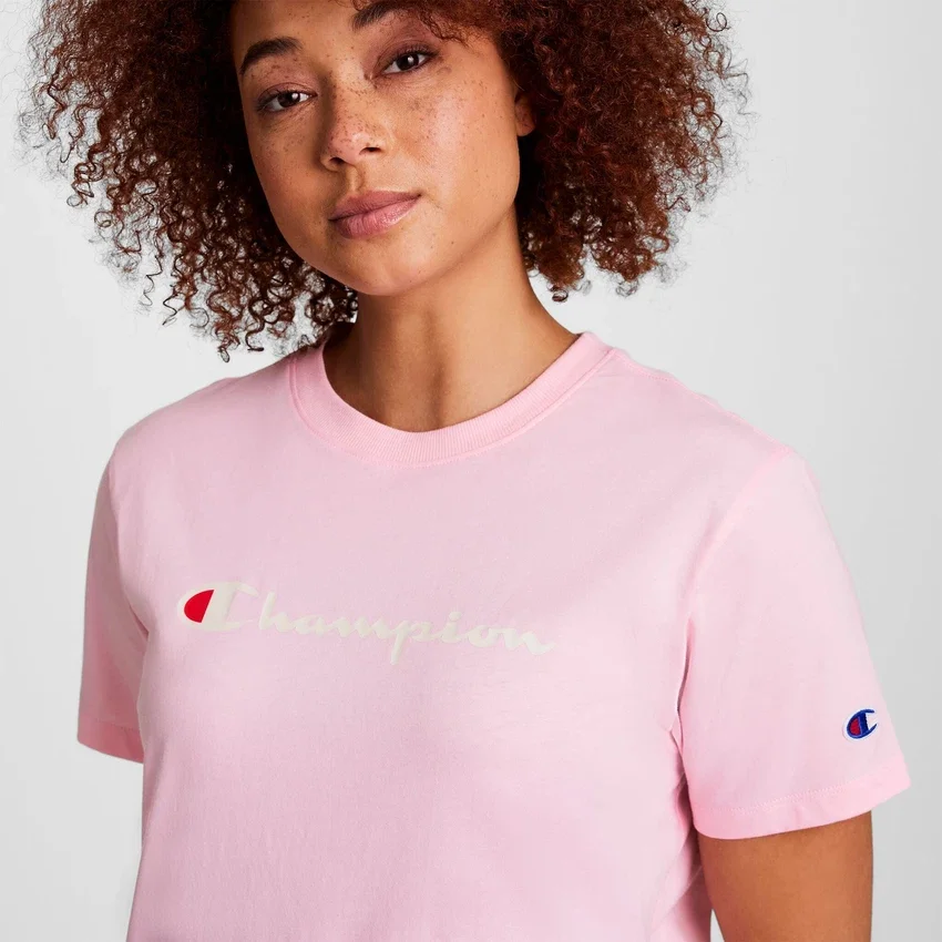 T-shirt Clássica, Script Logo