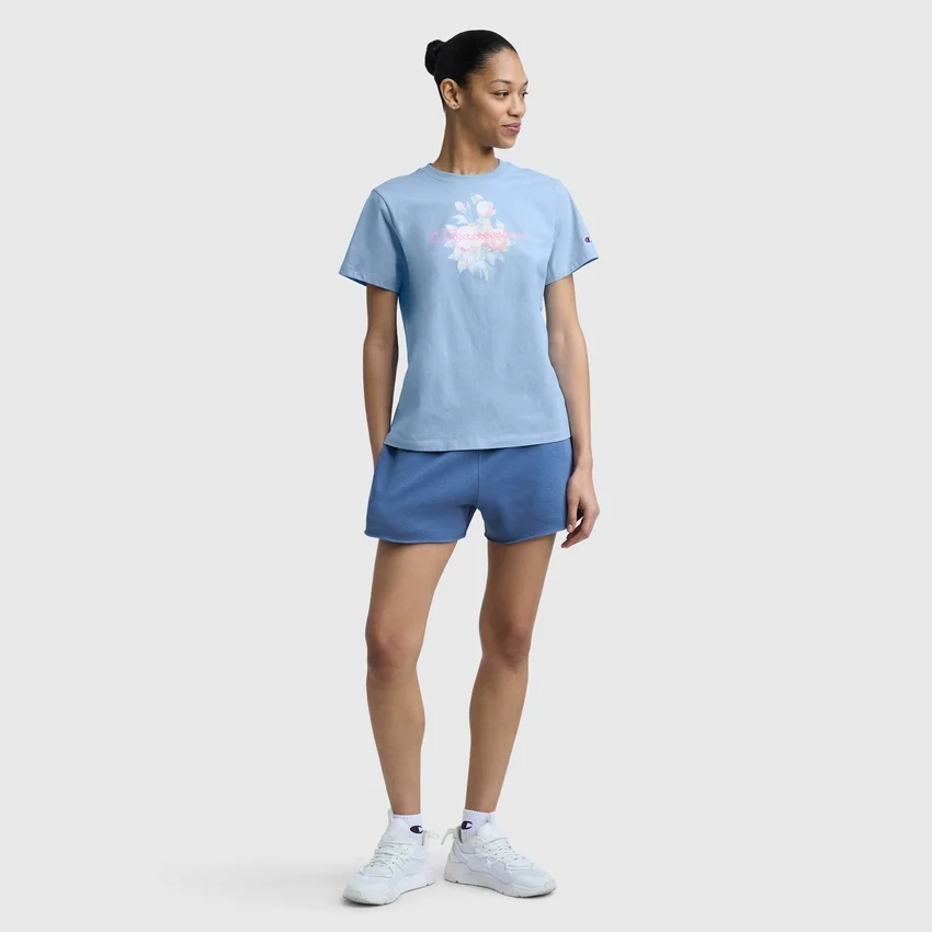 T-shirt com estampado «Blurred Roses», C Logo